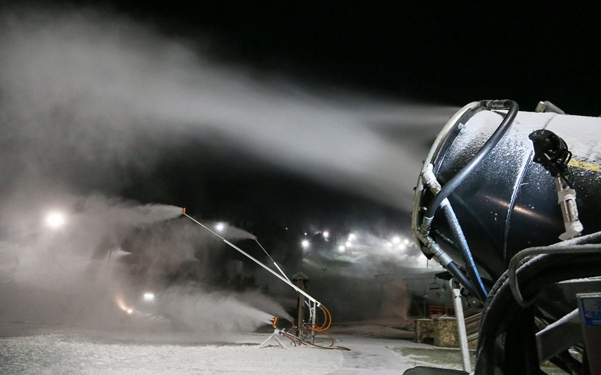 Snowmaking begins for the 2018-19 winter season